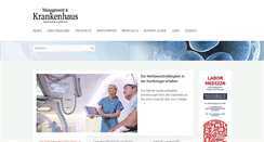 Desktop Screenshot of management-krankenhaus.de